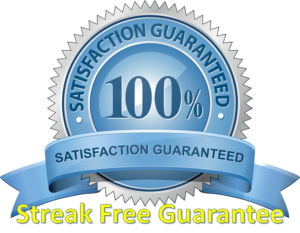 satisfaction guaranteed: streak-free